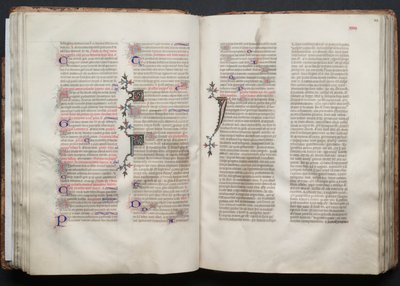 Mszał Gotha: Fol. 44r, Tekst, c. 1375. autorstwa Master of the Boqueteaux