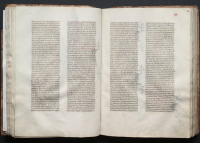 Mszał Gotha: Fol. 45r, Tekst, c. 1375. autorstwa Master of the Boqueteaux