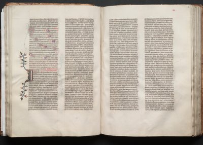 Mszał Gotha: Fol. 52r, Tekst, c. 1375. autorstwa Master of the Boqueteaux