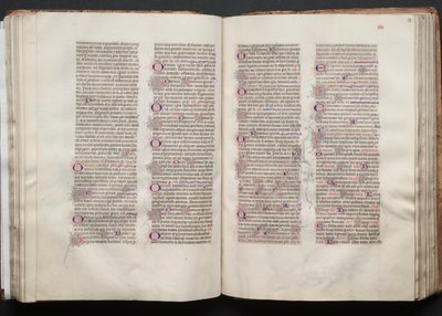 Mszał Gotha: Fol. 52v, Tekst, c. 1375. autorstwa Master of the Boqueteaux