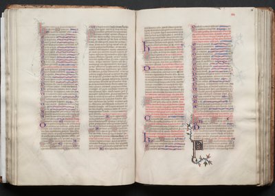 Mszał Gotha: Fol. 56r, Tekst, c. 1375. autorstwa Master of the Boqueteaux