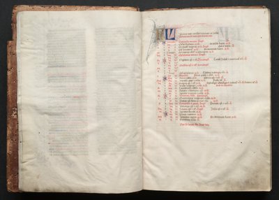 Mszał Gotha: Fol. 5r, Tekst , c. 1375. autorstwa Master of the Boqueteaux