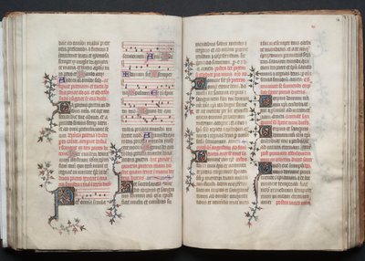 Mszał Gotha: Fol. 68r, Tekst, c. 1375. autorstwa Master of the Boqueteaux