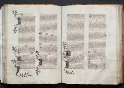 Mszał Gotha: Fol. 71r, Tekst, c. 1375. autorstwa Master of the Boqueteaux