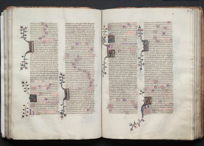 Mszał Gotha: Fol. 72r, Tekst, c. 1375. autorstwa Master of the Boqueteaux