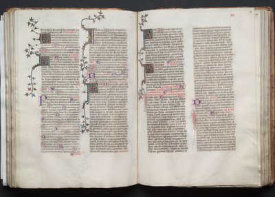 Mszał Gotha: Fol. 78r, Tekst, c. 1375. autorstwa Master of the Boqueteaux