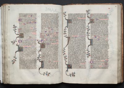 Mszał Gotha: Fol. 84r, Tekst, c. 1375. autorstwa Master of the Boqueteaux