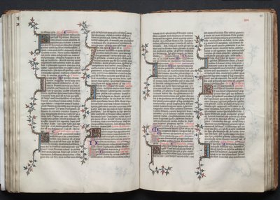 Mszał Gotha: Fol. 84v, Tekst, c. 1375. autorstwa Master of the Boqueteaux