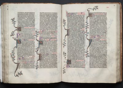Mszał Gotha: Fol. 86r, Tekst, c. 1375. autorstwa Master of the Boqueteaux