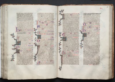 Mszał Gotha: Fol. 95r, Tekst, c. 1375. autorstwa Master of the Boqueteaux