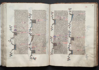 Mszał Gotha: Fol. 97r, Tekst, c. 1375. autorstwa Master of the Boqueteaux