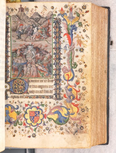 Godziny Karola Szlachetnego, króla Nawarry 1361-1425: fol. 106r, Sąd Ostateczny, c. 1405. autorstwa Master of the Brussels Initials and Associates