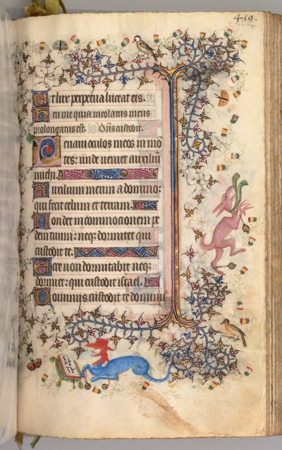 Godziny Karola Szlachetnego, króla Nawarry 1361-1425: fol. 204r, Tekst, ok. n.e. 1405. autorstwa Master of the Brussels Initials and Associates