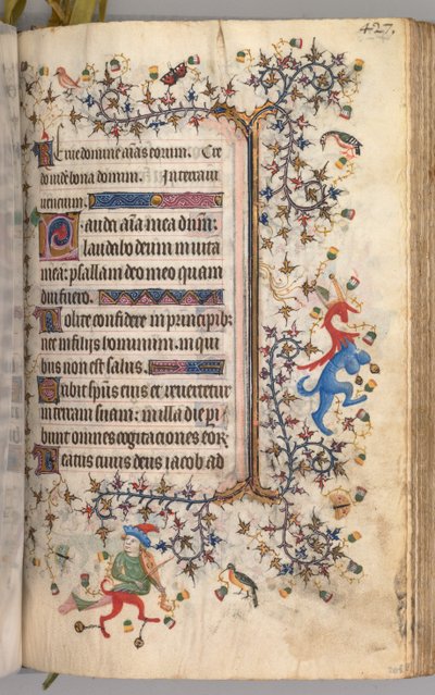 Godziny Karola Szlachetnego, króla Nawarry 1361-1425: fol. 208r, Tekst, ok. n.e. 1405. autorstwa Master of the Brussels Initials and Associates