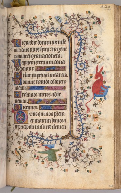 Godziny Karola Szlachetnego, króla Nawarry 1361-1425: fol. 209r, Tekst, c. 1405. autorstwa Master of the Brussels Initials and Associates
