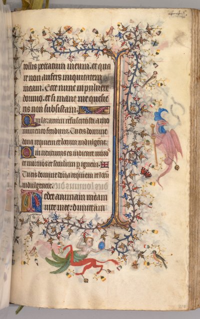 Godziny Karola Szlachetnego, króla Nawarry 1361-1425: fol. 217r, Tekst, c. 1405. autorstwa Master of the Brussels Initials and Associates