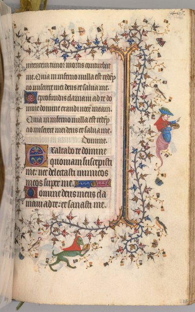 Godziny Karola Szlachetnego, króla Nawarry 1361-1425: fol. 228r, Tekst, ok. n.e. 1405. autorstwa Master of the Brussels Initials and Associates