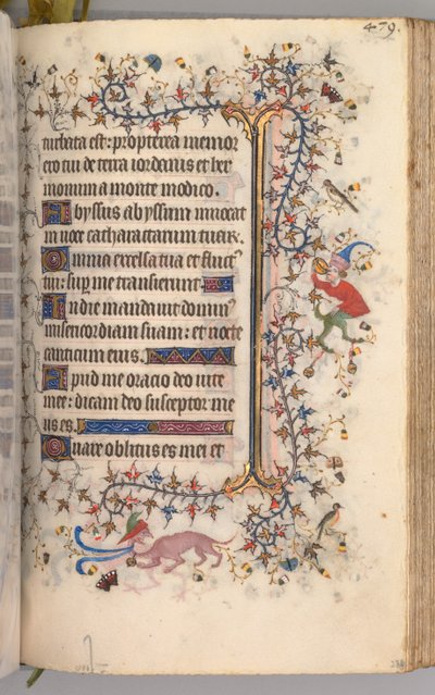 Godziny Karola Szlachetnego, króla Nawarry 1361-1425: fol. 234r, Tekst, ok. n.e. 1405. autorstwa Master of the Brussels Initials and Associates