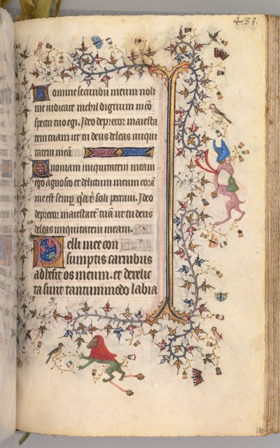 Godziny Karola Szlachetnego, króla Nawarry 1361-1425: fol. 236r, Tekst, c. 1405. autorstwa Master of the Brussels Initials and Associates