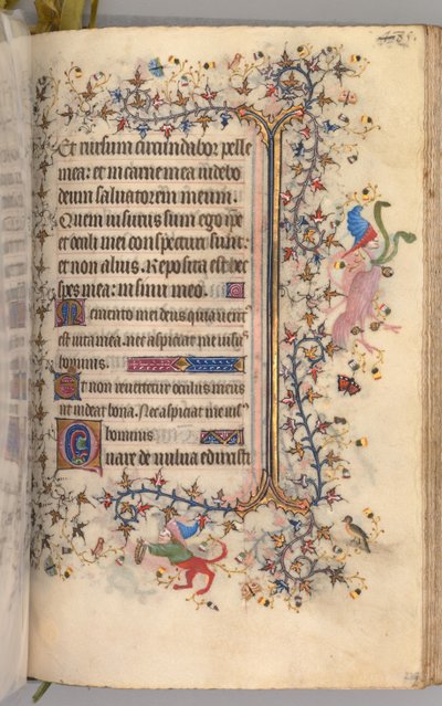 Godziny Karola Szlachetnego, króla Nawarry 1361-1425: fol. 237r, Tekst, c. 1405. autorstwa Master of the Brussels Initials and Associates