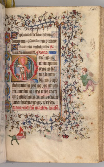 Godziny Karola Szlachetnego, króla Nawarry 1361-1425: fol. 267r, św. 1405. autorstwa Master of the Brussels Initials and Associates