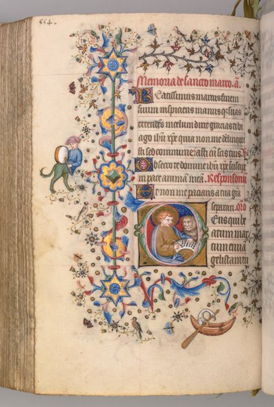 Godziny Karola Szlachetnego, króla Nawarry 1361-1425, , fol. 271v, św. 1405. autorstwa Master of the Brussels Initials and Associates