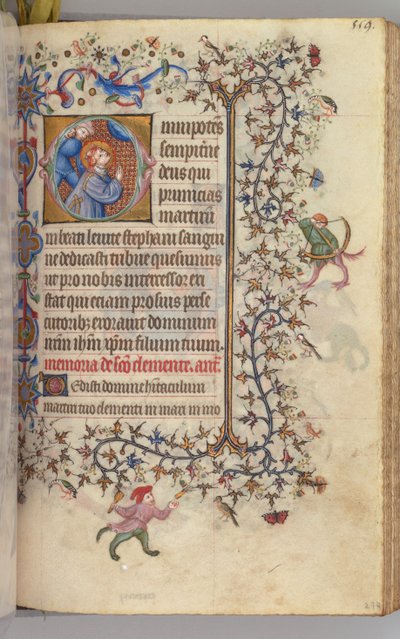 Godziny Karola Szlachetnego, króla Nawarry 1361-1425, , fol. 274r, św. 1405. autorstwa Master of the Brussels Initials and Associates