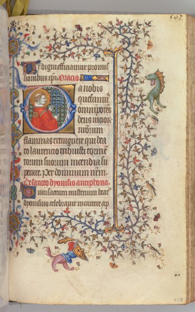 Godziny Karola Szlachetnego, króla Nawarry 1361-1425, fol. 276r, św. 1405. autorstwa Master of the Brussels Initials and Associates