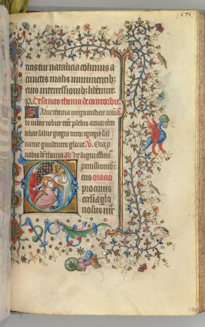 Godziny Karola Szlachetnego, króla Nawarry 1361-1425, fol. 282r, św. 1405. autorstwa Master of the Brussels Initials and Associates