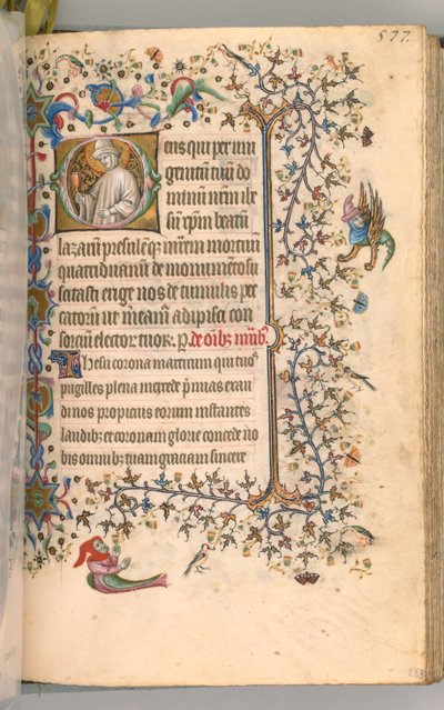 Godziny Karola Szlachetnego, króla Nawarry 1361-1425, fol. 283r, Św. 1405. autorstwa Master of the Brussels Initials and Associates