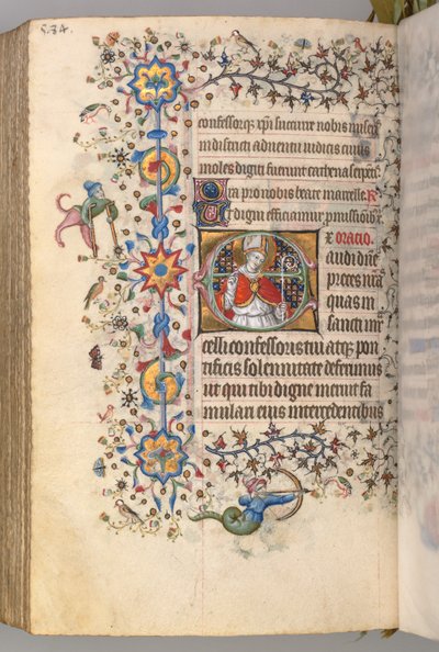 Godziny Karola Szlachetnego, króla Nawarry 1361-1425, fol. 286v, św. 1405. autorstwa Master of the Brussels Initials and Associates