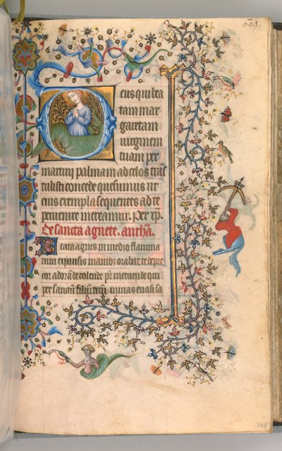Godziny Karola Szlachetnego, króla Nawarry 1361-1425, fol. 299a, św. 1405. autorstwa Master of the Brussels Initials and Associates