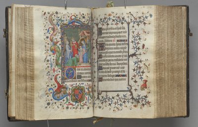Godziny Karola Szlachetnego, króla Nawarry 1361-1425: fol. 79r, Tekst, c. 1405. autorstwa Master of the Brussels Initials and Associates