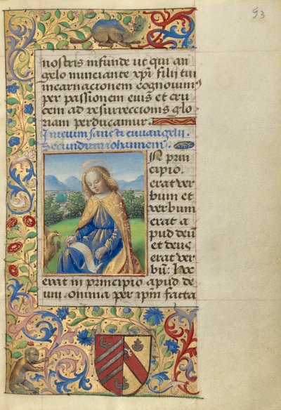 Jan na Patmos autorstwa Master of the Chronique scandaleuse