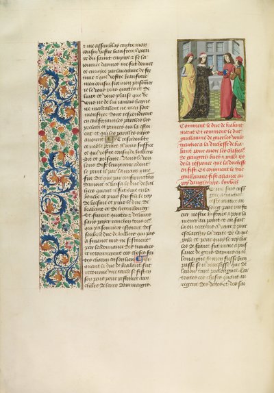 Książę Wilhelm z Gelders i Ryszard II autorstwa Master of the Copenhagen Caesar