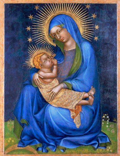 Dziewica (tempera na drewnie) autorstwa Master of the Cycle of Vyssi Brod