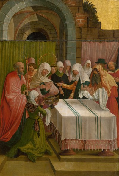 Ofiarowanie Jezusa w świątyni, 1519. autorstwa Master of the Danube School