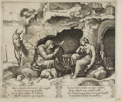 Apulejusz przemieniony w osła autorstwa Master of the Die