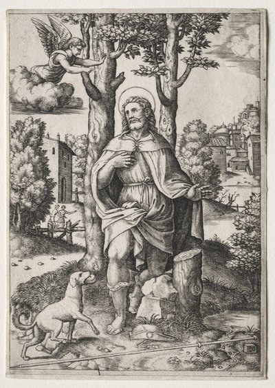 Saint-Roch autorstwa Master of the Die