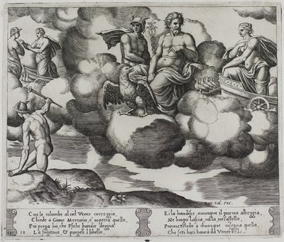 Wenus skarży się Jowiszowi autorstwa Master of the Die