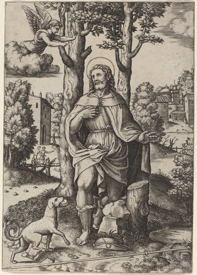 Saint-Roch autorstwa Master of the Die after Follower of Raphael