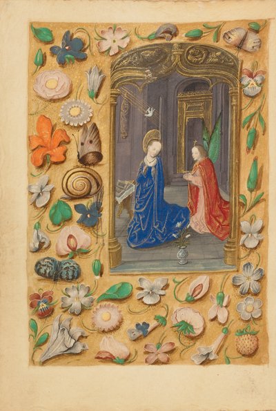 Zwiastowanie autorstwa Master of the Dresden Prayer Book
