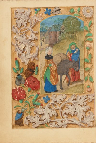 Ucieczka do Egiptu autorstwa Master of the Dresden Prayer Book
