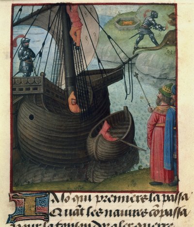Jason i Argo z „Le Roman de la Rose” autorstwa Master of the Dresden Prayer Books