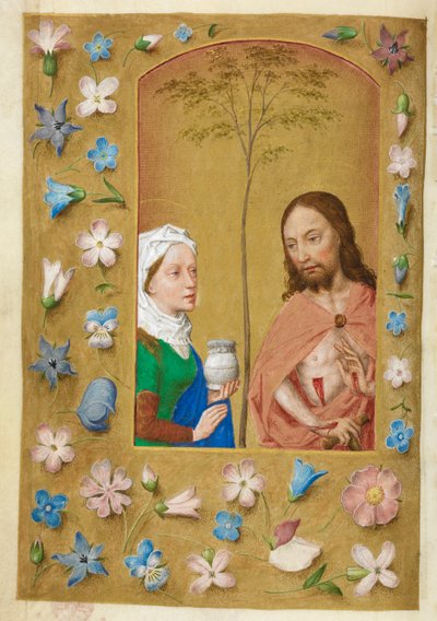 Mąż Boleści i Maria Magdalena. autorstwa Master of the Dresden Prayer Books