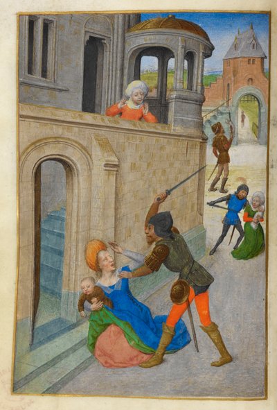Masakra niewinnych. autorstwa Master of the Dresden Prayer Books