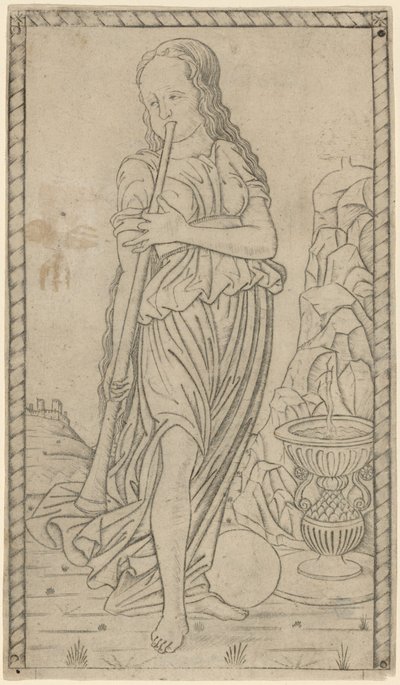 Kaliope (Kaliope) autorstwa Master of the E Series Tarocchi