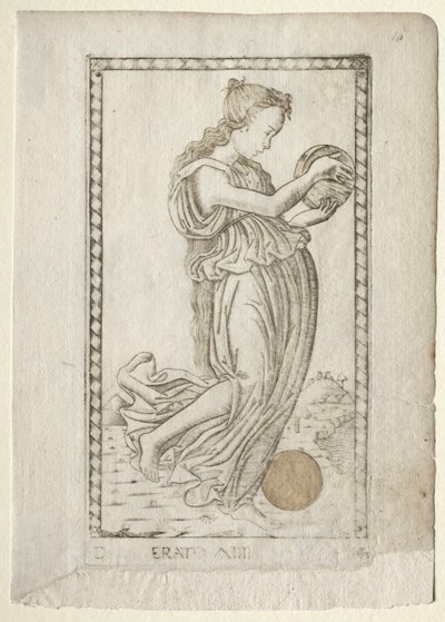 Erato (liryka i poezja miłosna) (z serii Tarocchi D: Apollo and the Muses, #14) autorstwa Master of the E Series Tarocchi