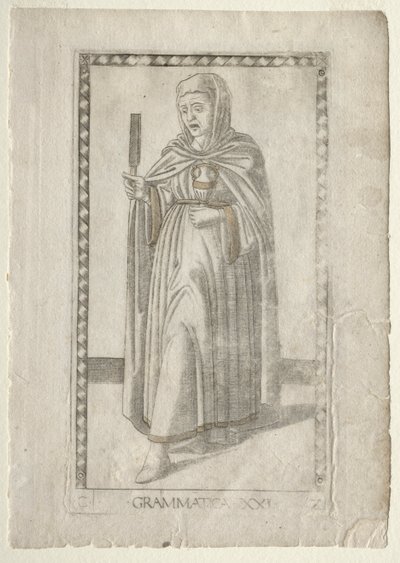 Gramatyka (z Tarocchi, seria C: Liberal Arts, #21) autorstwa Master of the E Series Tarocchi