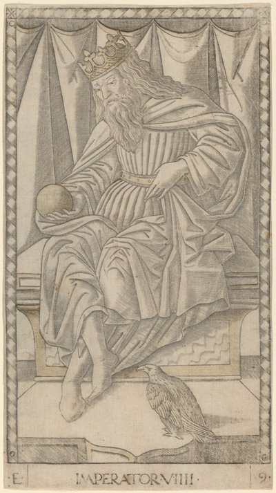 Imperator (Cesarz) autorstwa Master of the E Series Tarocchi